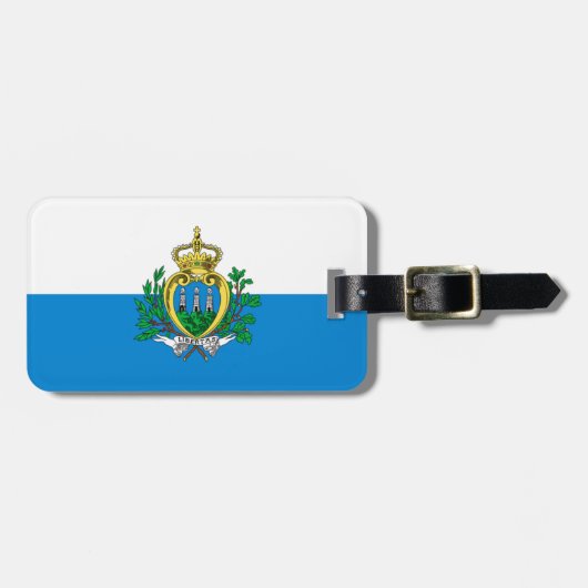 Vlag van San Marino - Easy ID Personal Bagagelabel (Voorkant horizontaal)