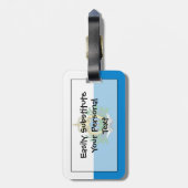 Vlag van San Marino - Easy ID Personal Bagagelabel (Achterkant verticaal)