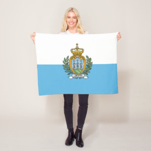 Vlag van San Marino Fleece Deken