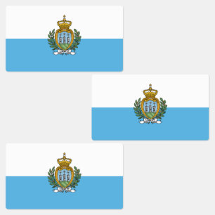Vlag van San Marino Labels