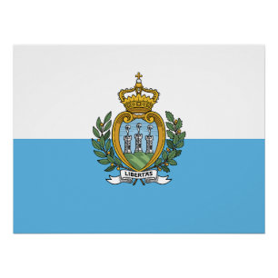 Vlag van San Marino Perfect Poster