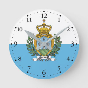Vlag van San Marino Ronde Klok