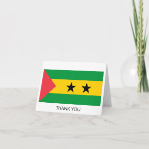 Vlag van Sao Tome en Principe Bedankkaart