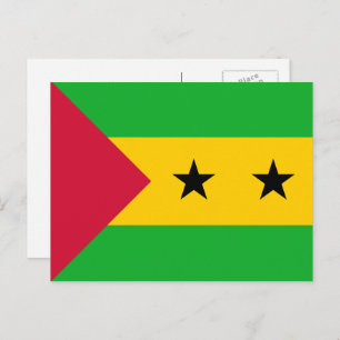 Vlag van Sao Tomé en Principe Briefkaart