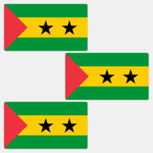 Vlag van Sao Tome en Principe Labels