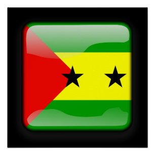 Vlag van Sao Tomé en Principe Perfect Poster