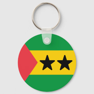 Vlag van Sao Tomé en Principe Sleutelhanger