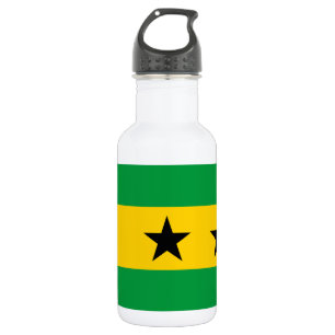 Vlag van Sao Tome en Principe Waterfles