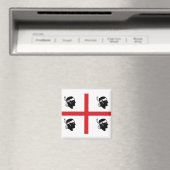 Vlag van Sardegna (Italië) Magneet (Insitu (Vaatwasser))