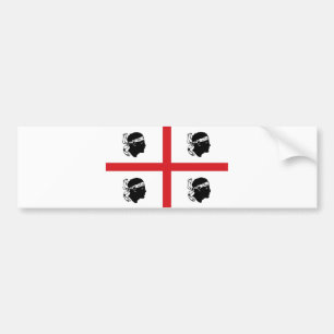 vlag van sardinië italië regio eiland etnische afk bumpersticker
