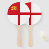 Vlag van Sark Handwaaier (Voorkant en achterkant)