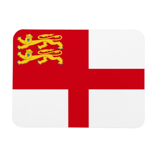 Vlag van Sark Magneet (Horizontaal)