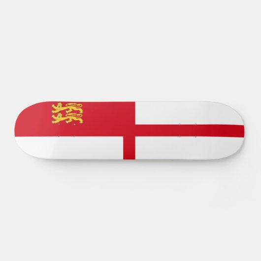 Vlag van Sark Skateboard (Horizontaal)