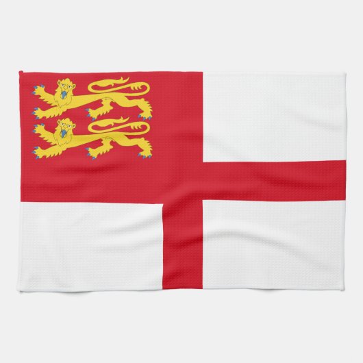 Vlag van Sark Theedoek (Horizontaal)