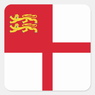 Vlag van Sark Vierkante Sticker