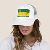 Vlag van Saskatchewan (CANADA) Trucker Pet (In situ)