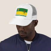 Vlag van Saskatchewan (CANADA) Trucker Pet (In situ)