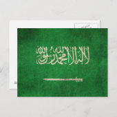 vlag van Saudi-Arabië Briefkaart (Voorkant / Achterkant)