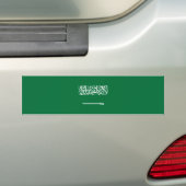 Vlag van Saudi-Arabië Bumpersticker (Op auto)