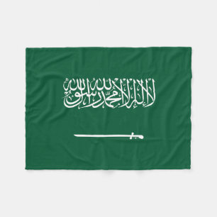 Vlag van Saudi-Arabië Fleece Deken