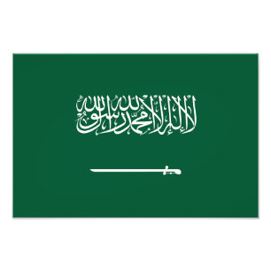 Vlag van Saudi-Arabië Foto Afdruk