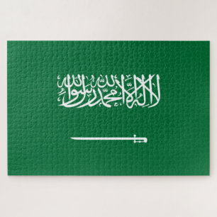 Vlag van Saudi-Arabië Legpuzzel