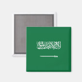 Vlag van Saudi-Arabië Magneet (Voorkant / Achterkant)