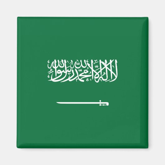 Vlag van Saudi-Arabië Magneet (Voorkant)