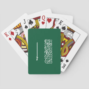 Vlag van Saudi-Arabië Pokerkaarten