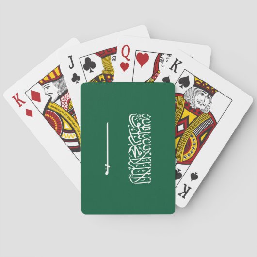Vlag van Saudi-Arabië Pokerkaarten (Achterkant)