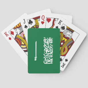 Vlag van Saudi-Arabië Pokerkaarten