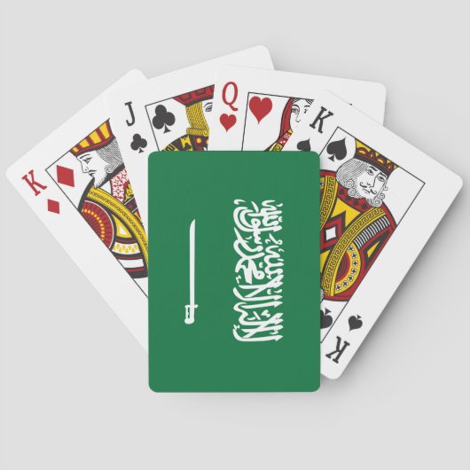 Vlag van Saudi-Arabië Pokerkaarten (Achterkant)