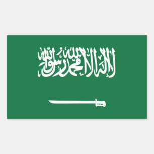 Vlag van Saudi-Arabië Rechthoekige Sticker