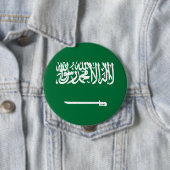 Vlag van Saudi-Arabië Ronde Button 4,0 Cm (In situ)