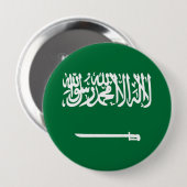 Vlag van Saudi-Arabië Ronde Button 4,0 Cm (Voorkant /achterkant)