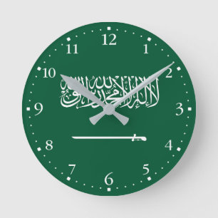 Vlag van Saudi-Arabië Ronde Klok