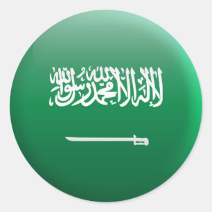 Vlag van Saudi-Arabië Ronde Sticker