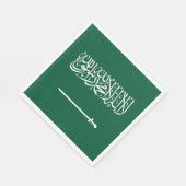 Vlag van Saudi-Arabië Servet (Hoek)