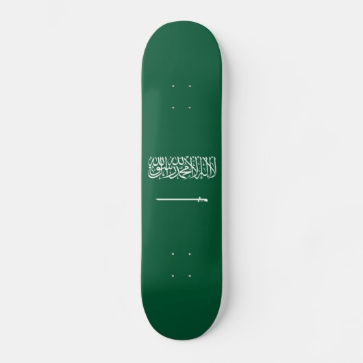 Vlag van Saudi-Arabië Skateboard (Voorkant)