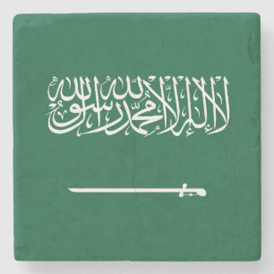 Vlag van Saudi-Arabië Stenen Onderzetter