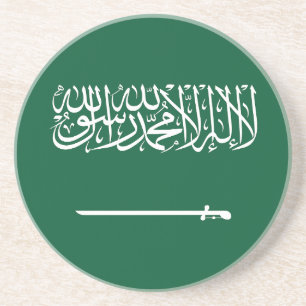 Vlag van Saudi-Arabië Zandsteen Onderzetter