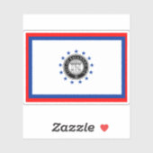 Vlag van Savannah, Georgia Sticker (Vel)