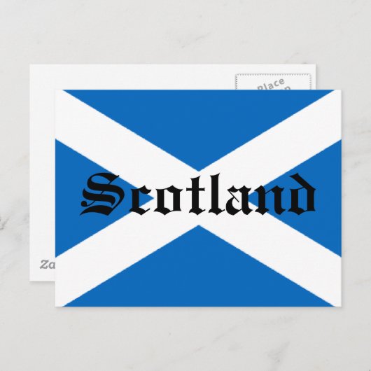 Vlag van Schotland Briefkaart (Voorkant / Achterkant)