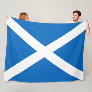 Vlag van Schotland of Saltire large Fleece Deken
