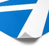 Vlag van Schotland Poster (Hoek)