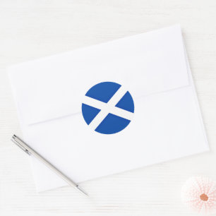 Vlag van Schotland Ronde Sticker