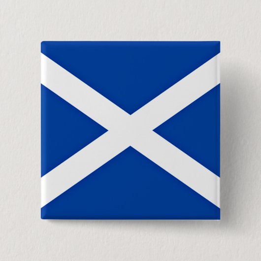 Vlag van Schotland Vierkante Button 5,1 Cm (Voorkant)