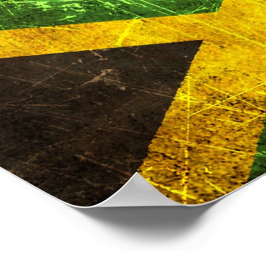  vlag van Scratched and Worn Poster (Hoek)