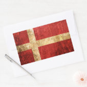  vlag van Scratched en Worn Rechthoekige Sticker (Envelop)