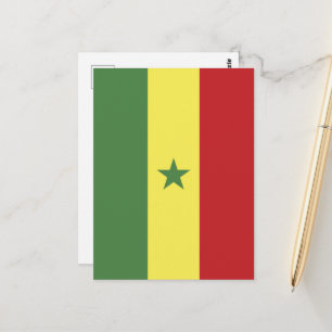 Vlag van Senegal Briefkaart